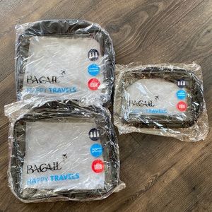 Assorted size Bagail clear travel bag